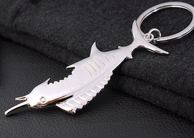 A Shark That Became a Marlin -- 100pcs Engraved Bottle Opener Keychains for a Birthday Party