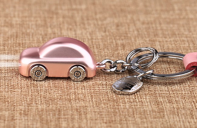 Alloy LED car keychain