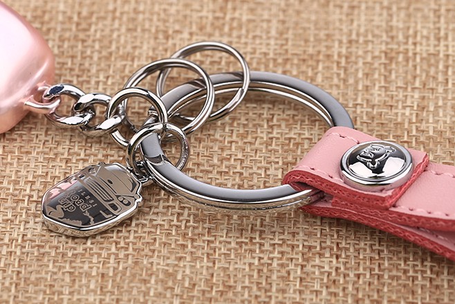 Alloy LED car keychain