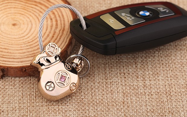 Money bag keychain