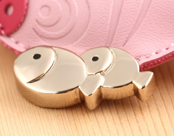 Little fish leather keychain