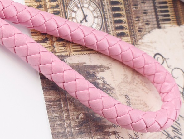 Braided rope double circle keychain