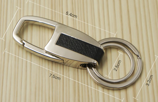 Men classic alloy keychain