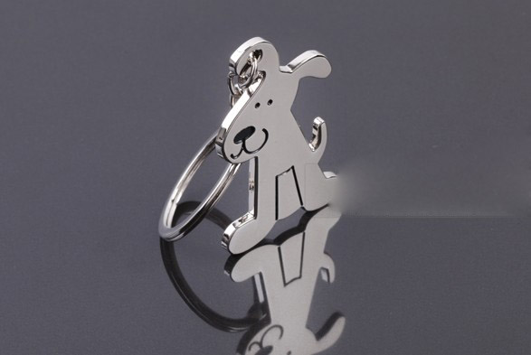 6cm alloy keychain dog
