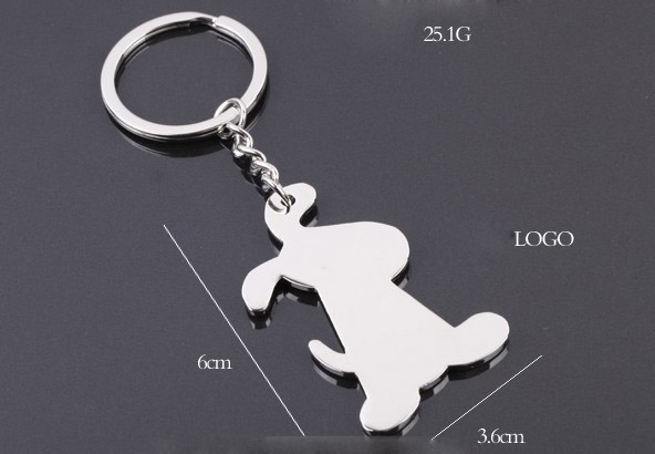 6cm alloy keychain dog