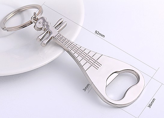 Pipa bottle opener alloy keychain
