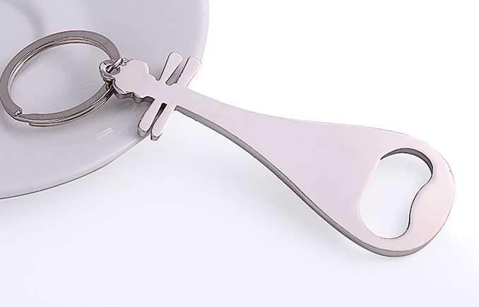 Pipa bottle opener alloy keychain