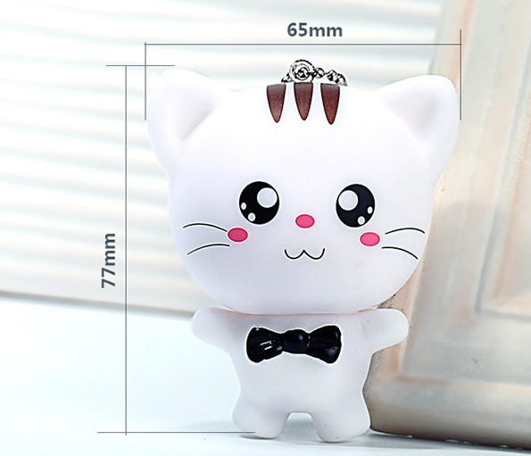 Cartoon cat keychain