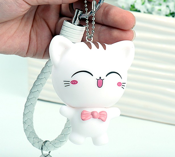 Cartoon cat keychain