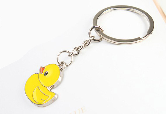 Yellow duck keychain