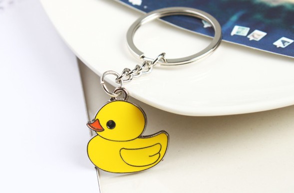 Yellow duck keychain