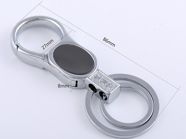 Men's classic alloy keychain