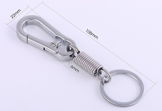 Spring alloy keychain
