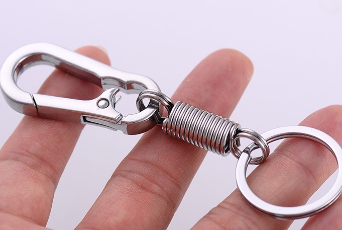 Spring alloy keychain