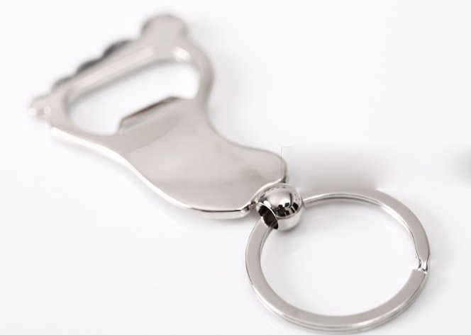 Feet bottle opener keychain
