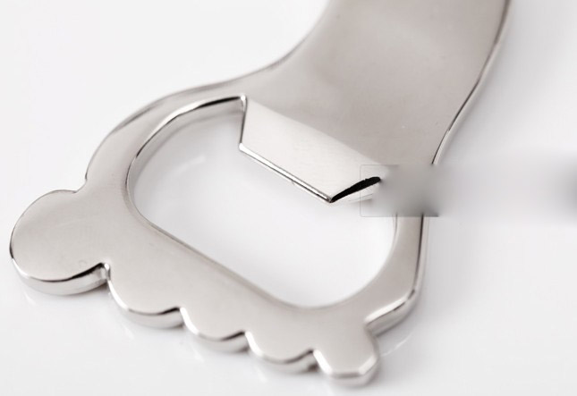 Feet bottle opener keychain