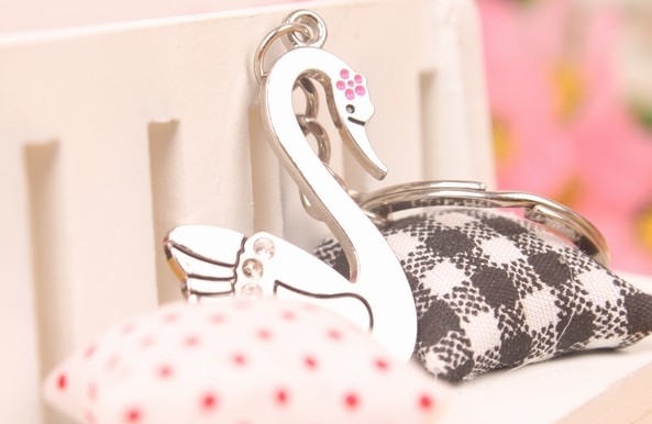 Swan Couple keychains