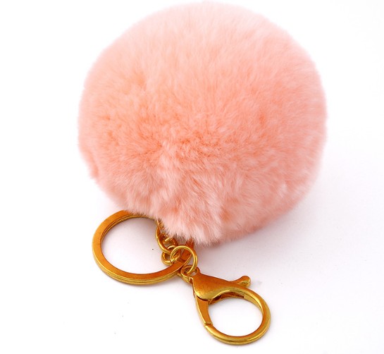 Hairball lobster clasp keychain
