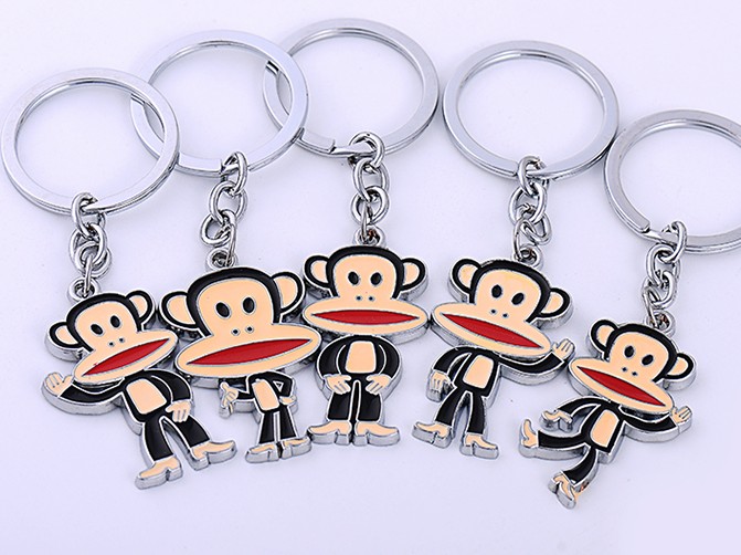 Cartoon characters alloy keychain