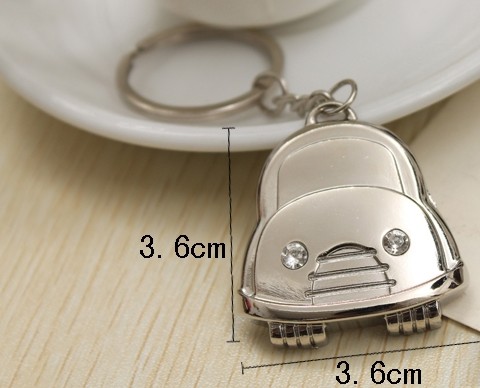 Rhinestone car alloy keychain