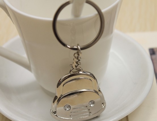 Rhinestone car alloy keychain