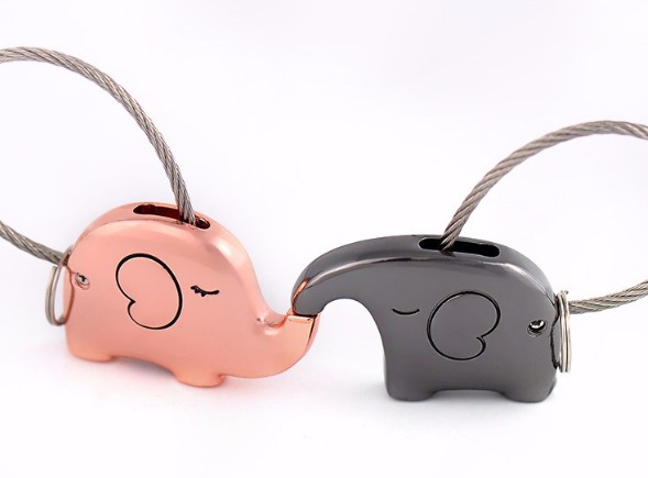 Luck elephants lovers keychains