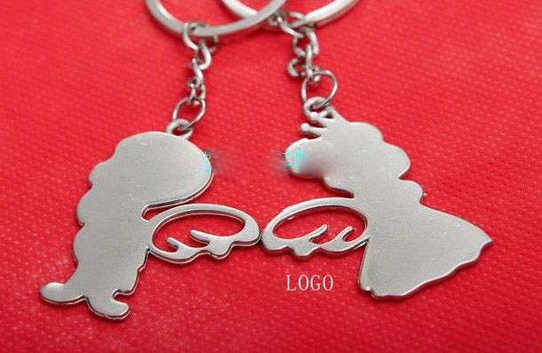 Angel couple keychains