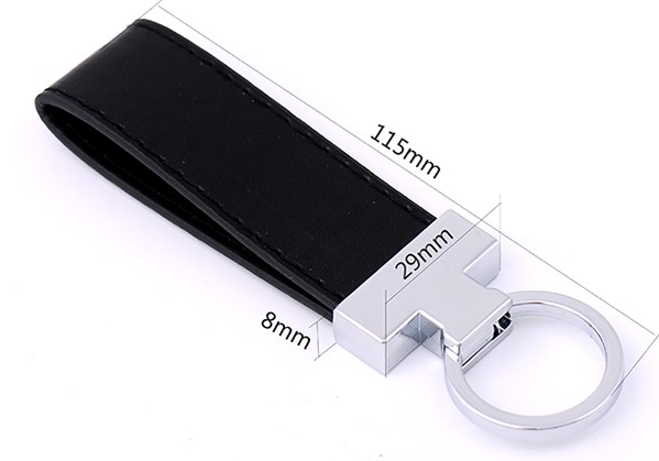 Classic leather keychain