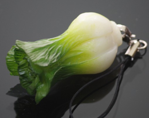 PVC fruit keychain