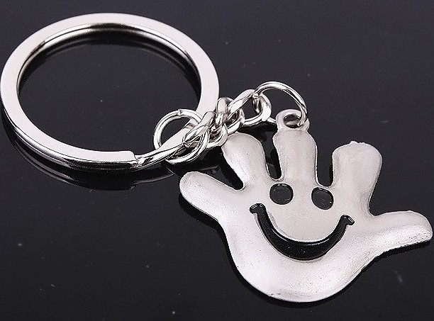 Hands and feet smiling Couple Keychains