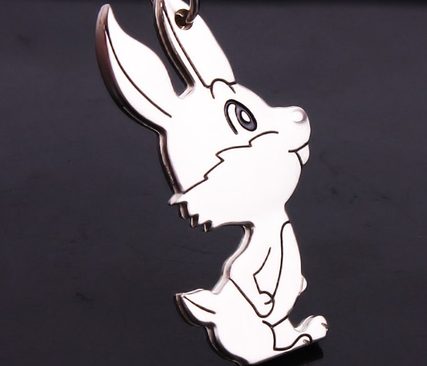 Rabbit couple keychains