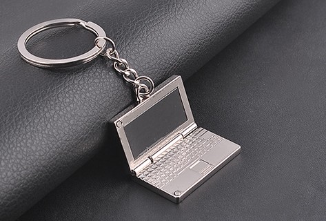 Foldable laptop keychain