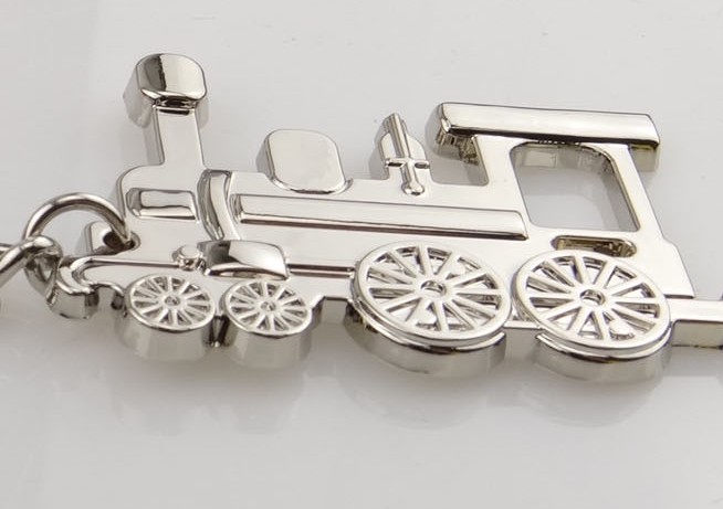 Retro Train keychain