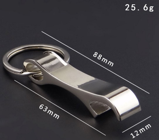 zinc alloy bottle opener keychain