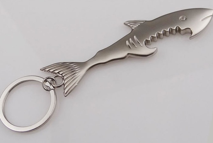 shark bottle opener keychain