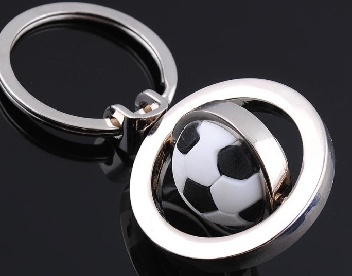 3d rotating golf ball keychain