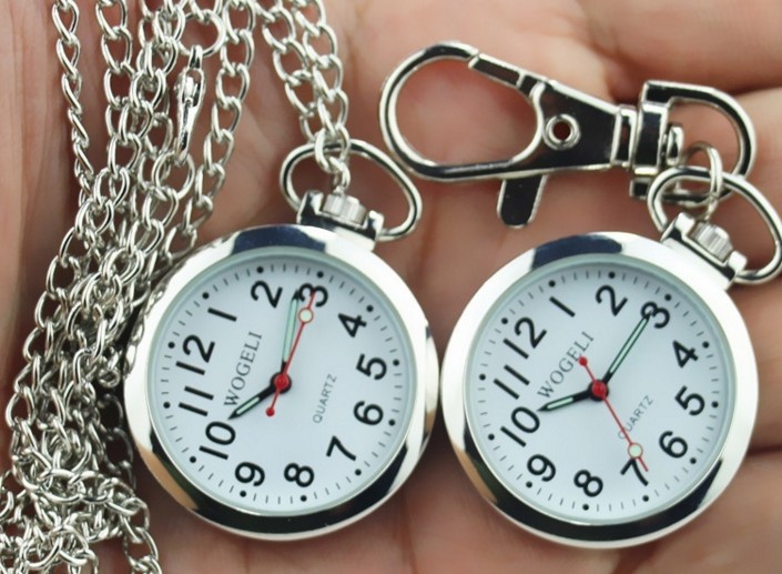 Classic round clock Keychain