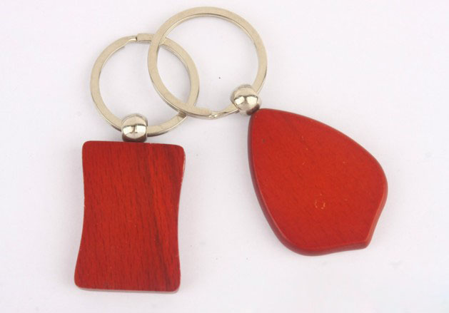 wooden watch keychain