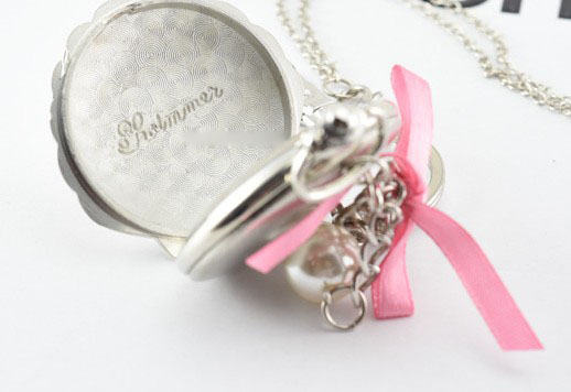 Silver Shell Watch Keychain