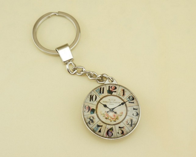 European style watch decoration Keychain