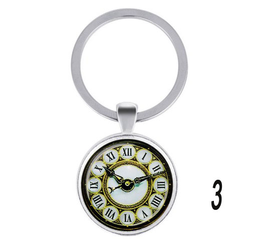 European style watch decorative alloy Keychain