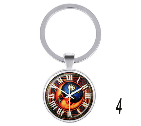 European style watch decorative alloy Keychain