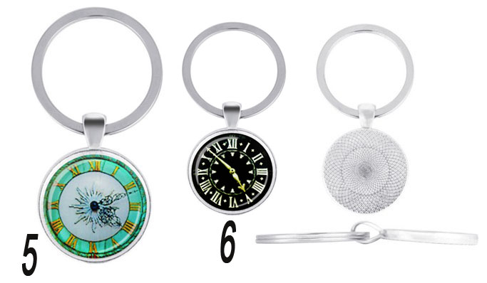 European style watch decorative alloy Keychain