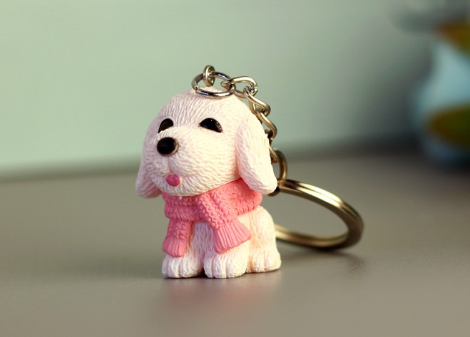 Cute dog keychain