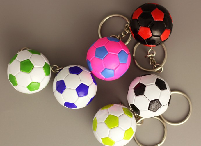 Simulation football keychain