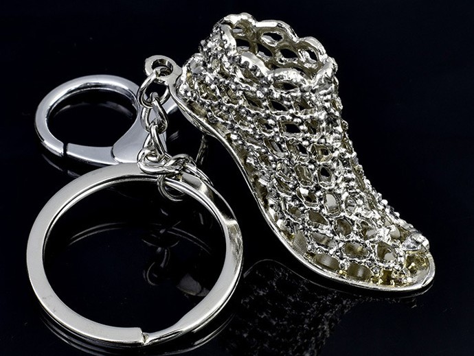 Alloy high heel keychain
