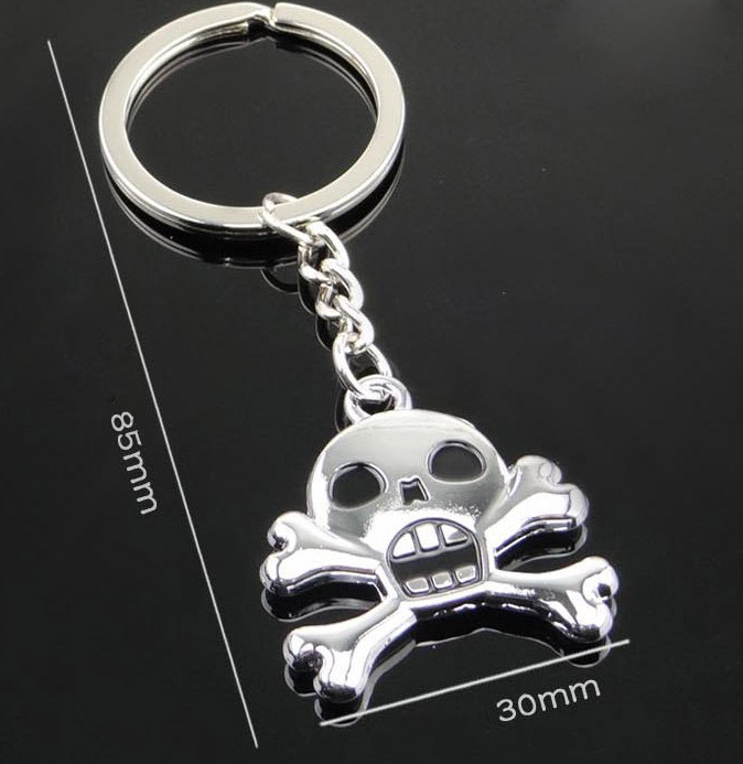 Halloween skull keychain