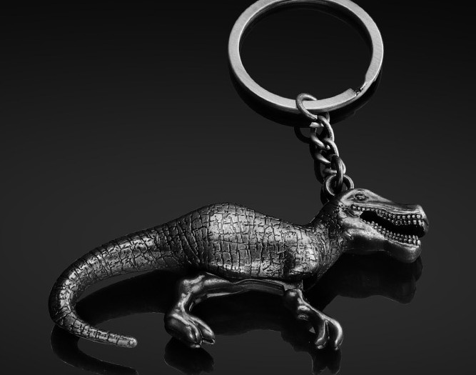 Dinosaur alloy keychain
