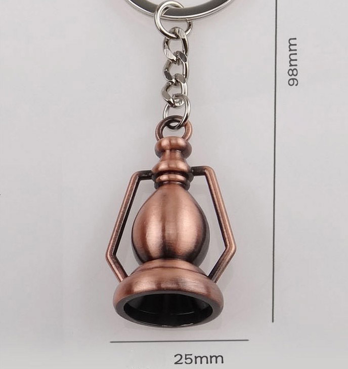 Retro horse light keychain