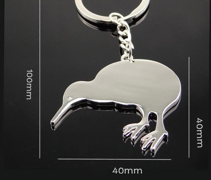 Woodpecker alloy keychain